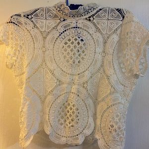 Lace crop top